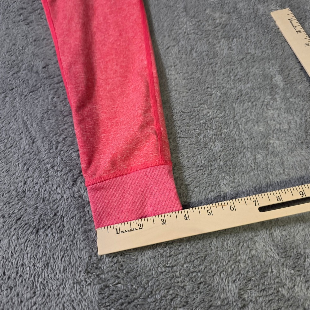 Zella Womens S Leggings Coral Pink Heathered High Waist Front Pocket Activewear - Picture 3 of 9